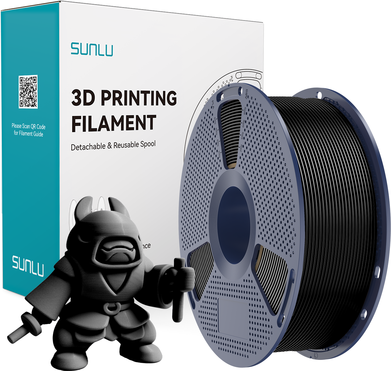 Black 3D Printing Filament