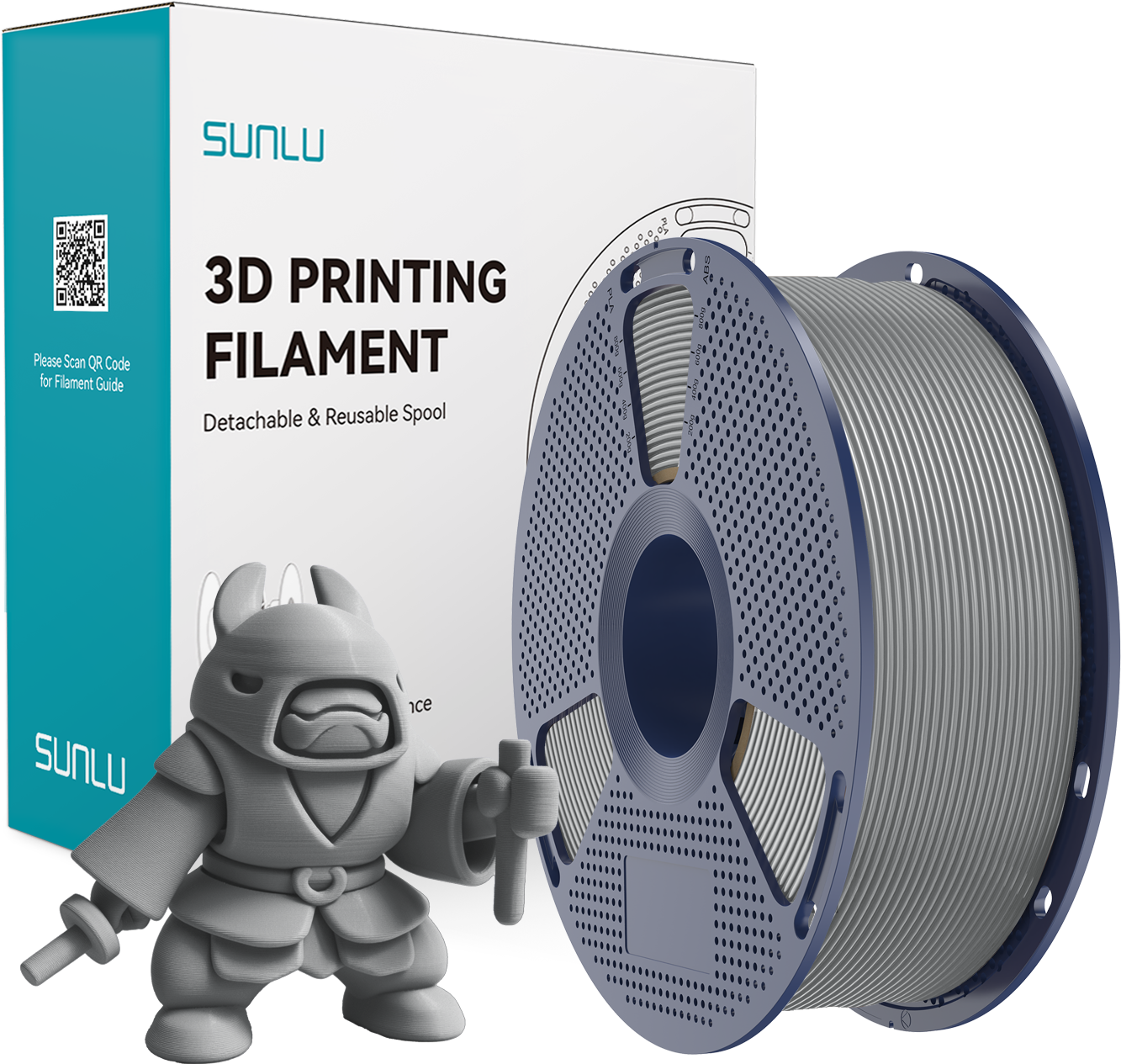 Gray 3D Printing Filament