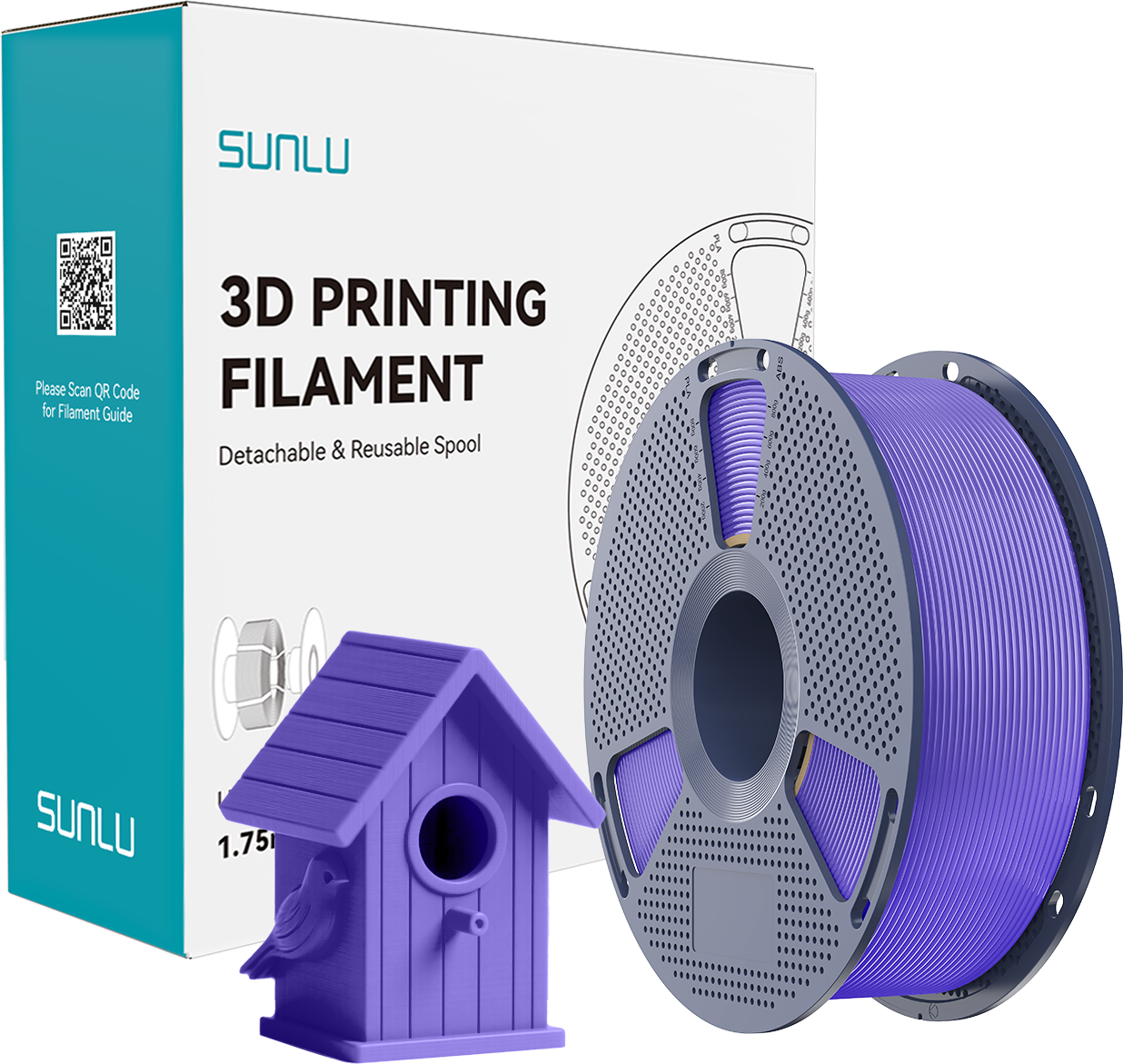 Lavender Purple 3D Printing Filament