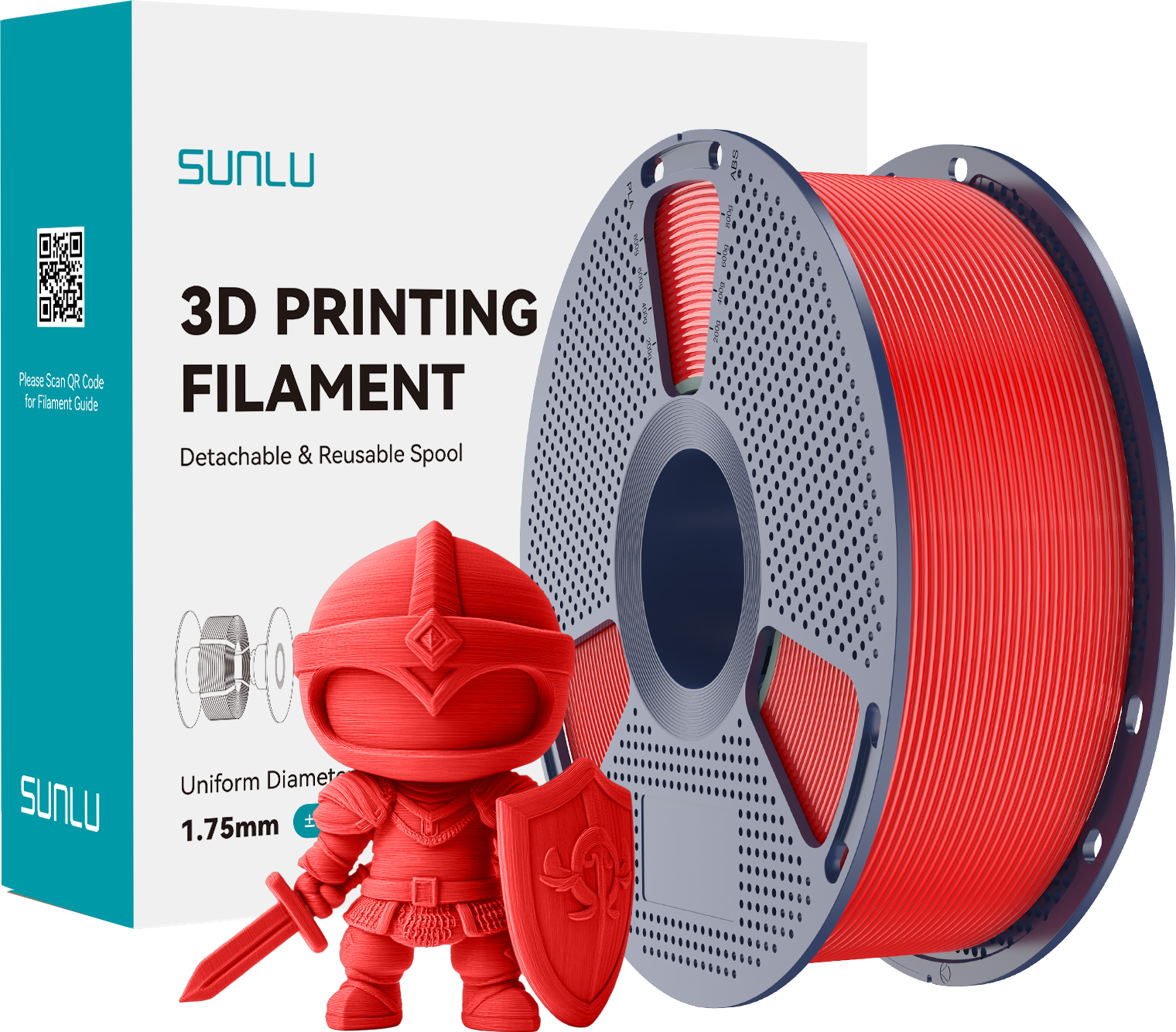 Red 3D Printing Filament