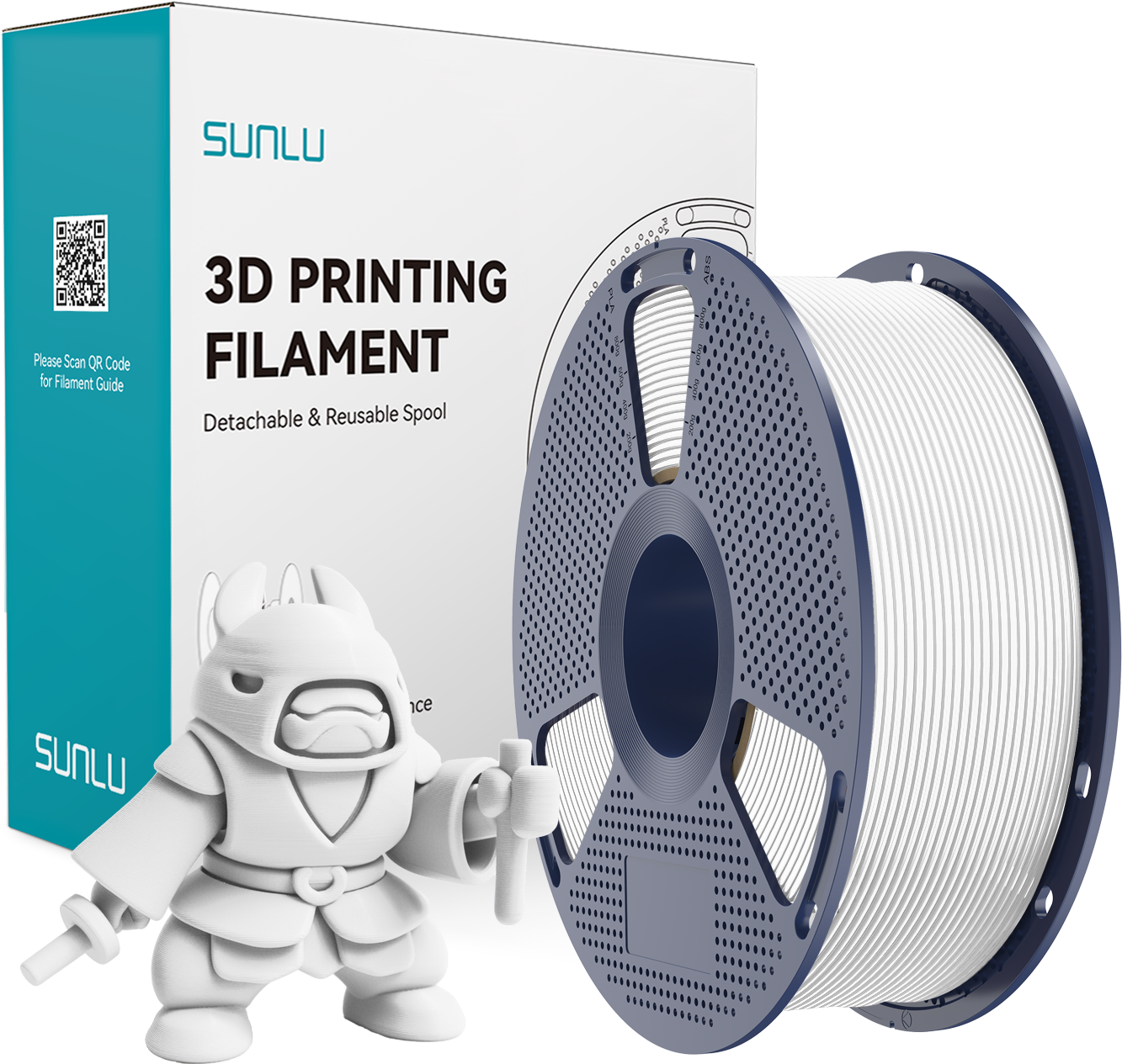 White 3D Printing Filament