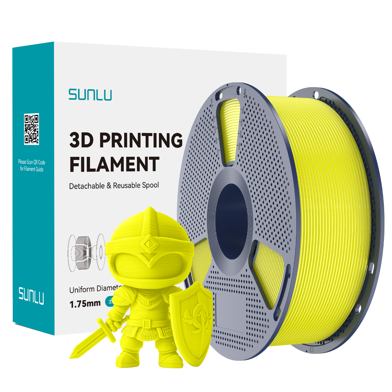 Yellow 3D Printing Filament
